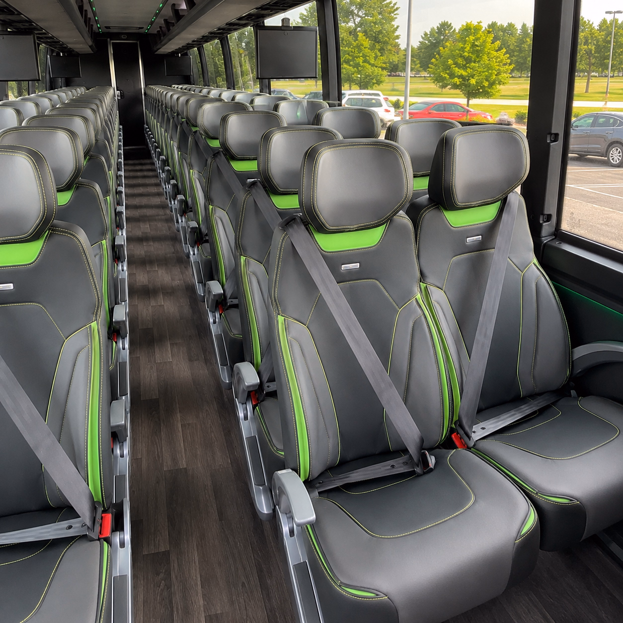 jersey city charter bus services interior